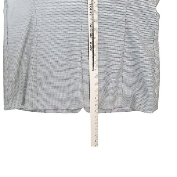 NEW Calvin Klein Womens Textured One-Button Blazer Jacket Sz 12 Neutral Tan Blk - Picture 16 of 16